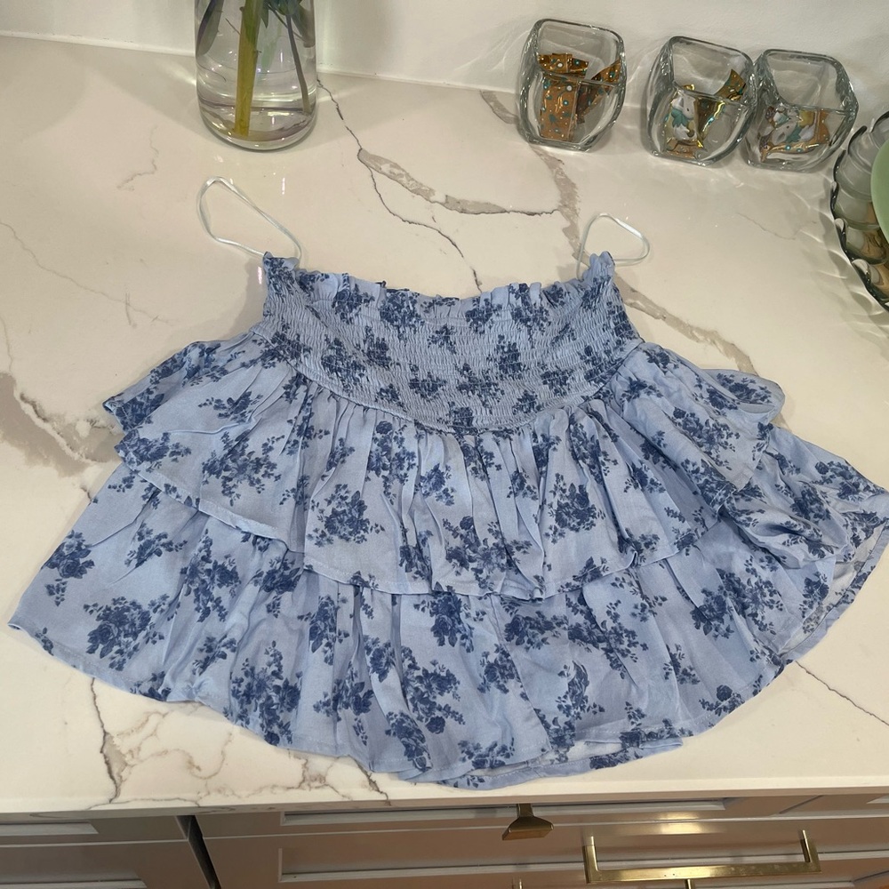 Floral Blue Women's Skirt